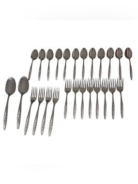 Vintage Superior Stainless USA Flatware Radiant Rose Pieces Silverware utensils